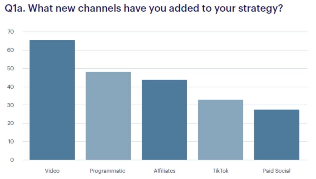 New channels added to marketing strategies in 2022